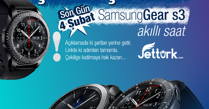 Samsung GearS3 Akıllı Saat Çekilişi!